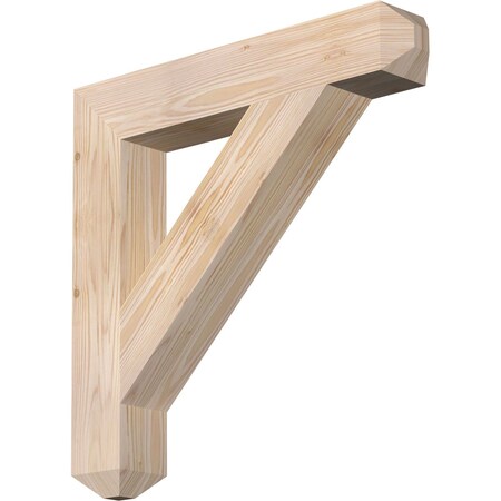 Ekena Millwork Traditional Craftsman Smooth Bracket, Douglas Fir, 3 1/2"W x 22"D x 22"H BKT04X22X22TRA04SDF